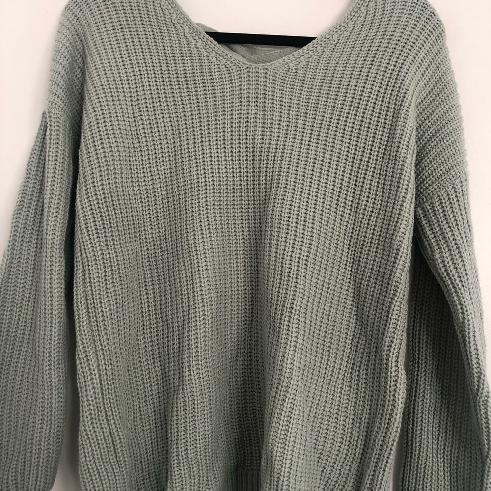 New with tags Lace up back Sweater